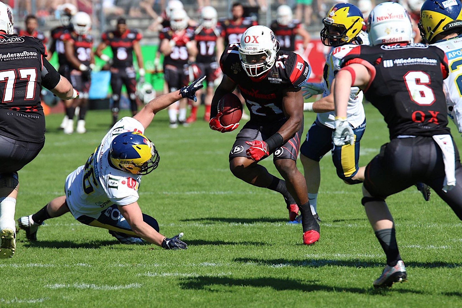 RB 21 David McCants war ebenfalls drei Mal erfolgreich