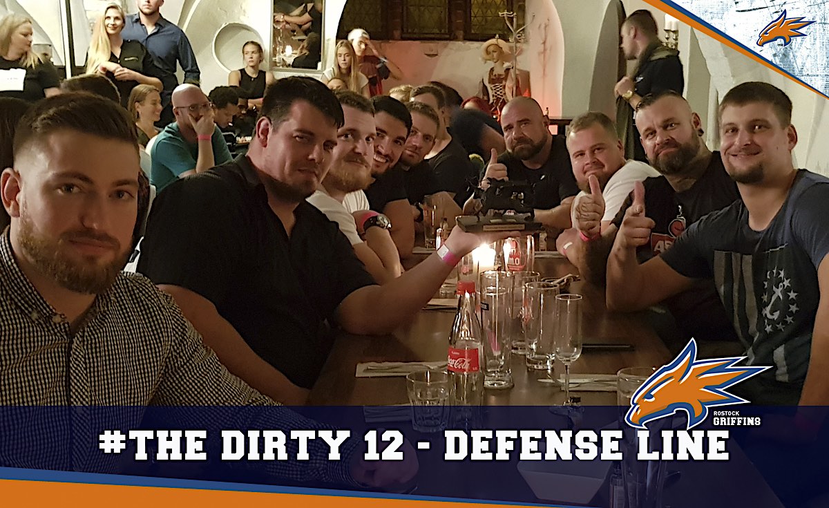 ROSTOCK GRIFFINS THE DIRTY 12 DEFENSE LINE