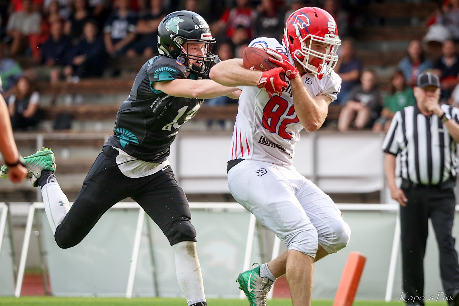 Nach seiner ersten Herrensaison in der GFL2 in 2019 wechselt der 20-jährige Nico Werner von den Hannover Spartans zu den New Yorker Lions (Foto: Katharina Hohenhoff)