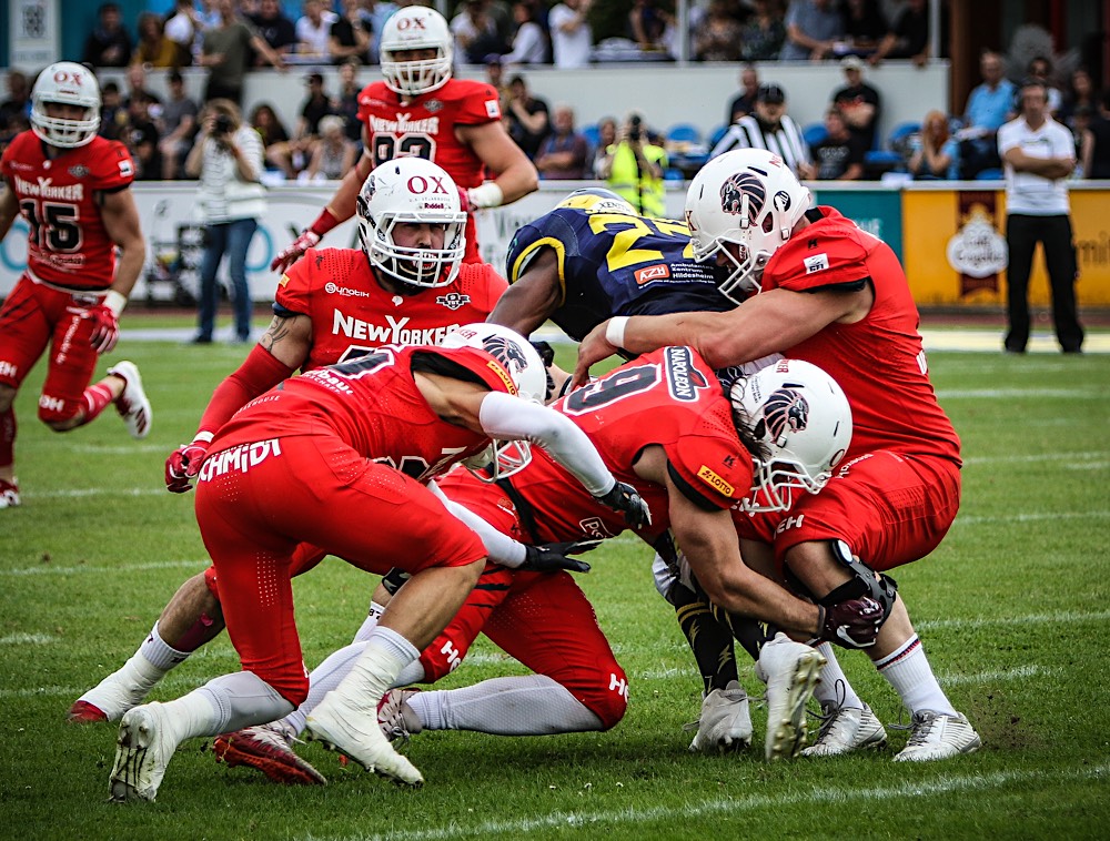 Linebacker der New Yorker Lions (Foto: Rolf Daus)