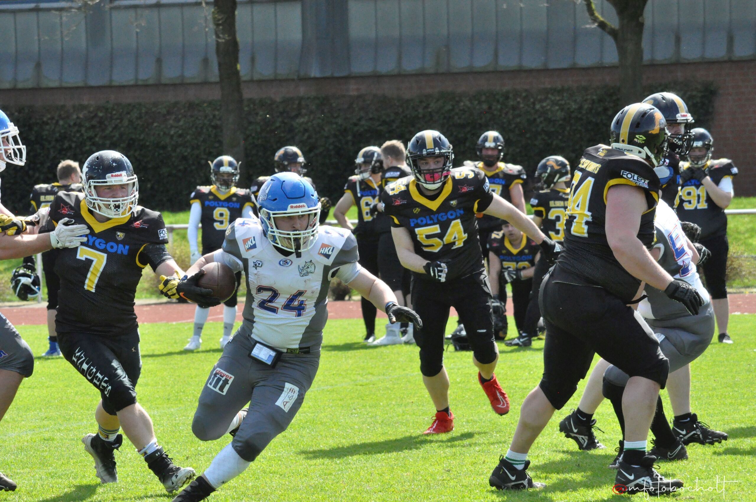 Die Bocholt Rhinos empfangen am Sonntag die Elsen Knights - Foto: Middelhoff-Fotografie