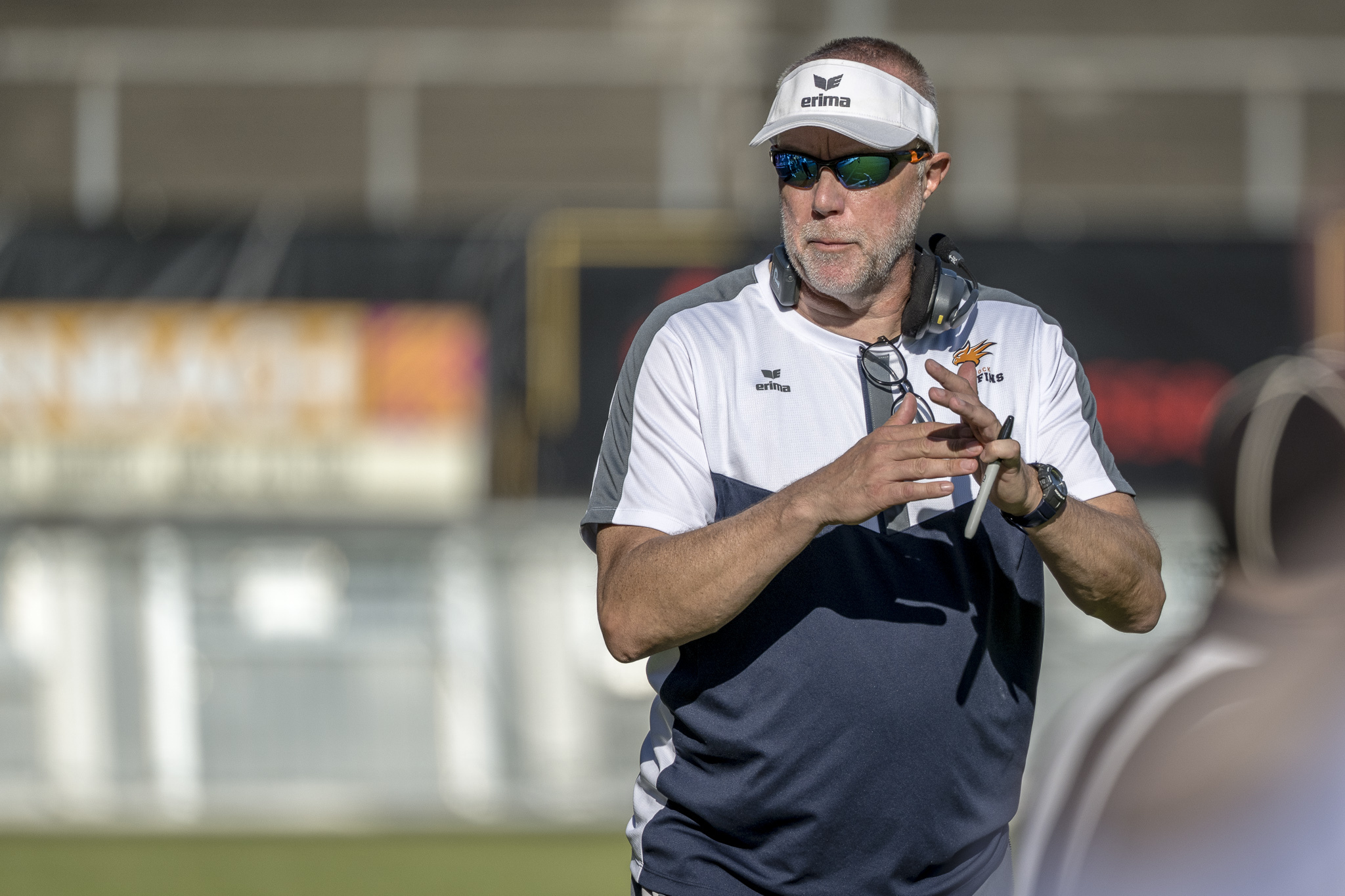 Markus Grahn der Head Coach der Rostock Griffins - Foto: Oliver Jungnitsch
