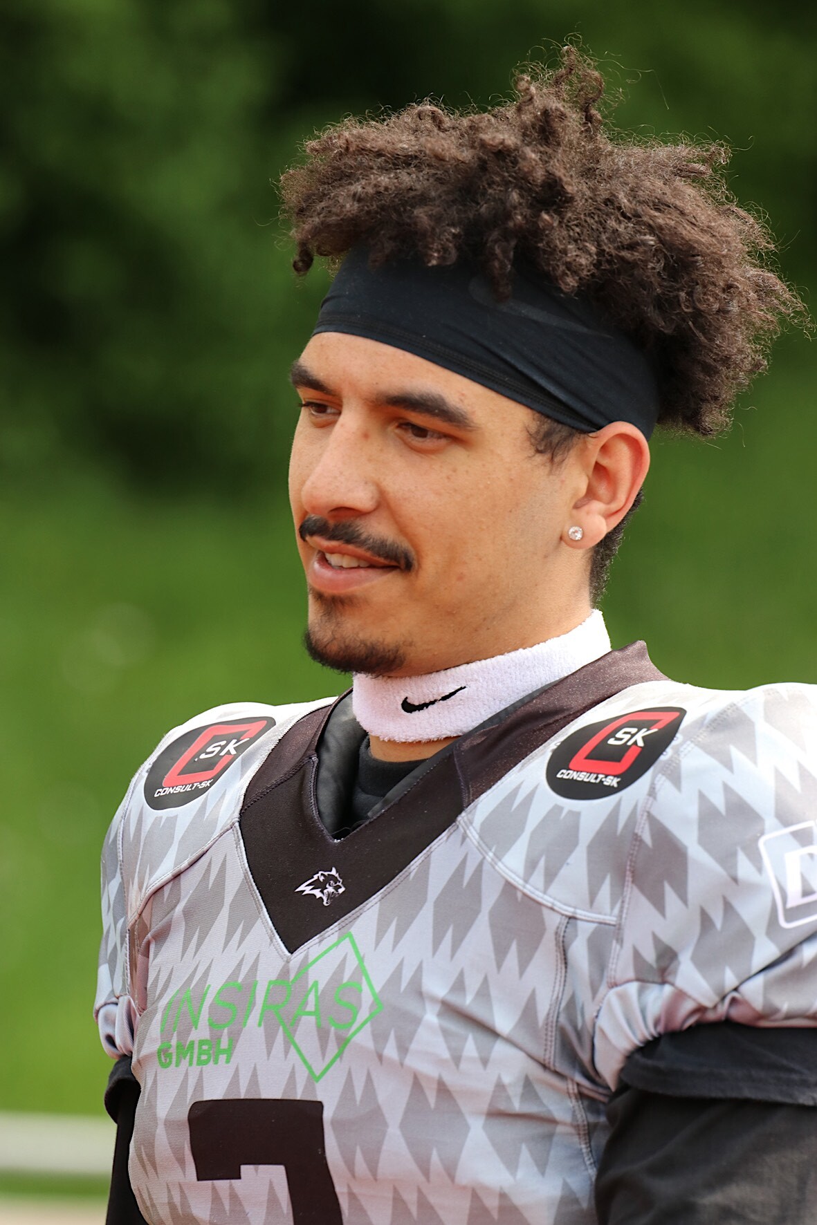Aymen Tlili vertritt in dieser Woche die Farben der Minden Wolves bei den Afrika-Meisterschaften im Flagfootball in Kairo  -  Foto: Minden Wolves