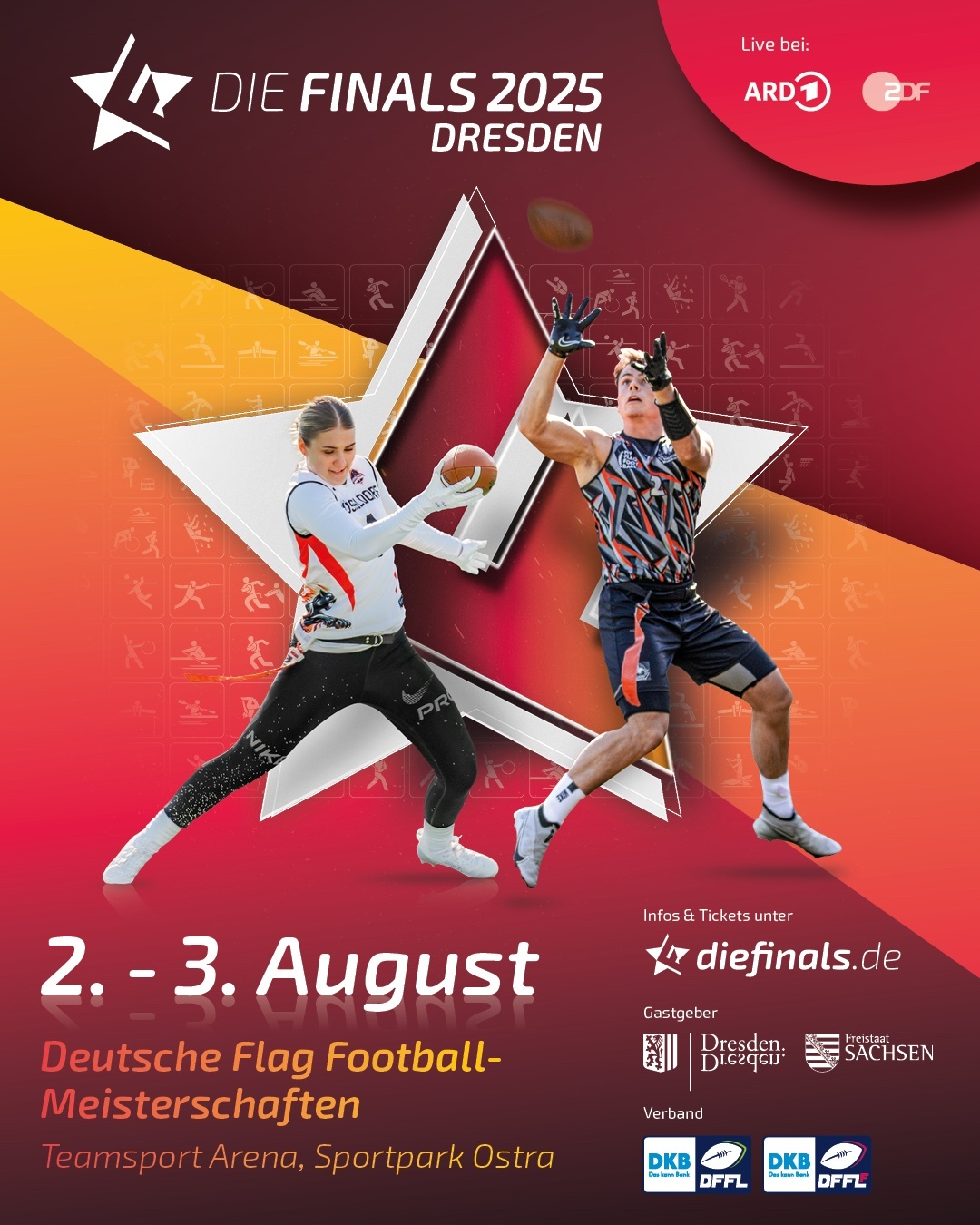 Flag Football bei den Finals