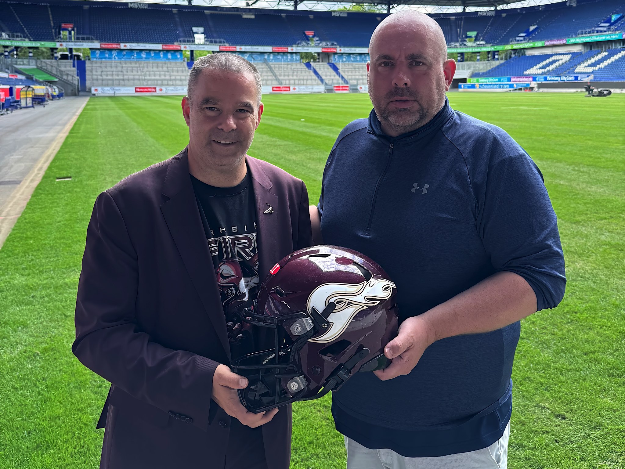 Daniel Thywissen neuer Geschäftsführer (links - Max Paatz verantwortet künftig den sportlichen Bereich (rechts) - Foto: Rhein Fire